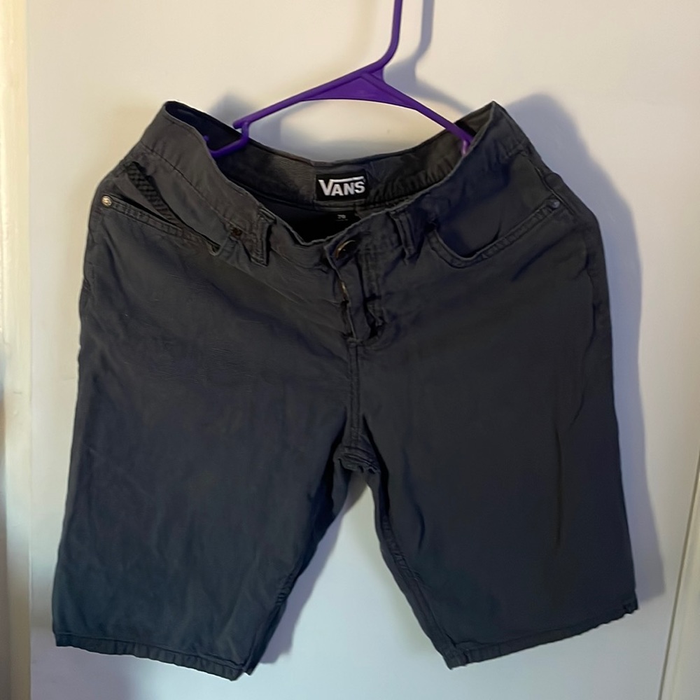Dark grey skater Vans Shorts size 28 in young men but, more for kids.
